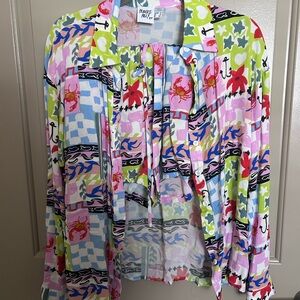Princess Polly Multi-Color Printed Button-Up Top